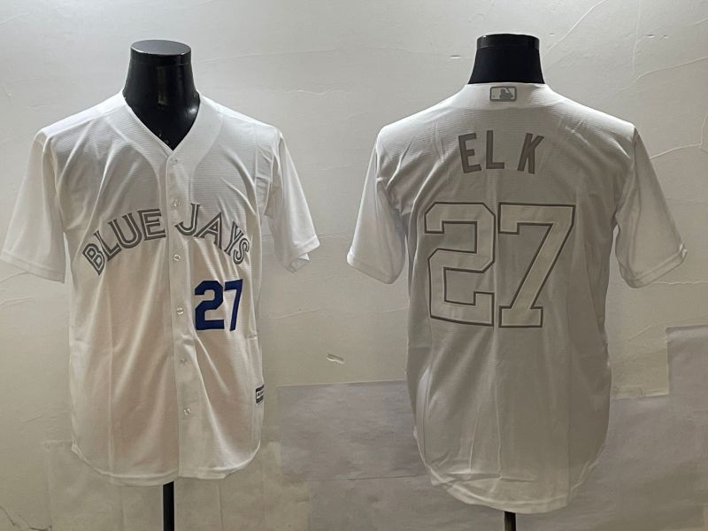 Men Toronto Blue Jays #27 El K White Game 2025 Nike MLB Jersey style 6->toronto blue jays->MLB Jersey